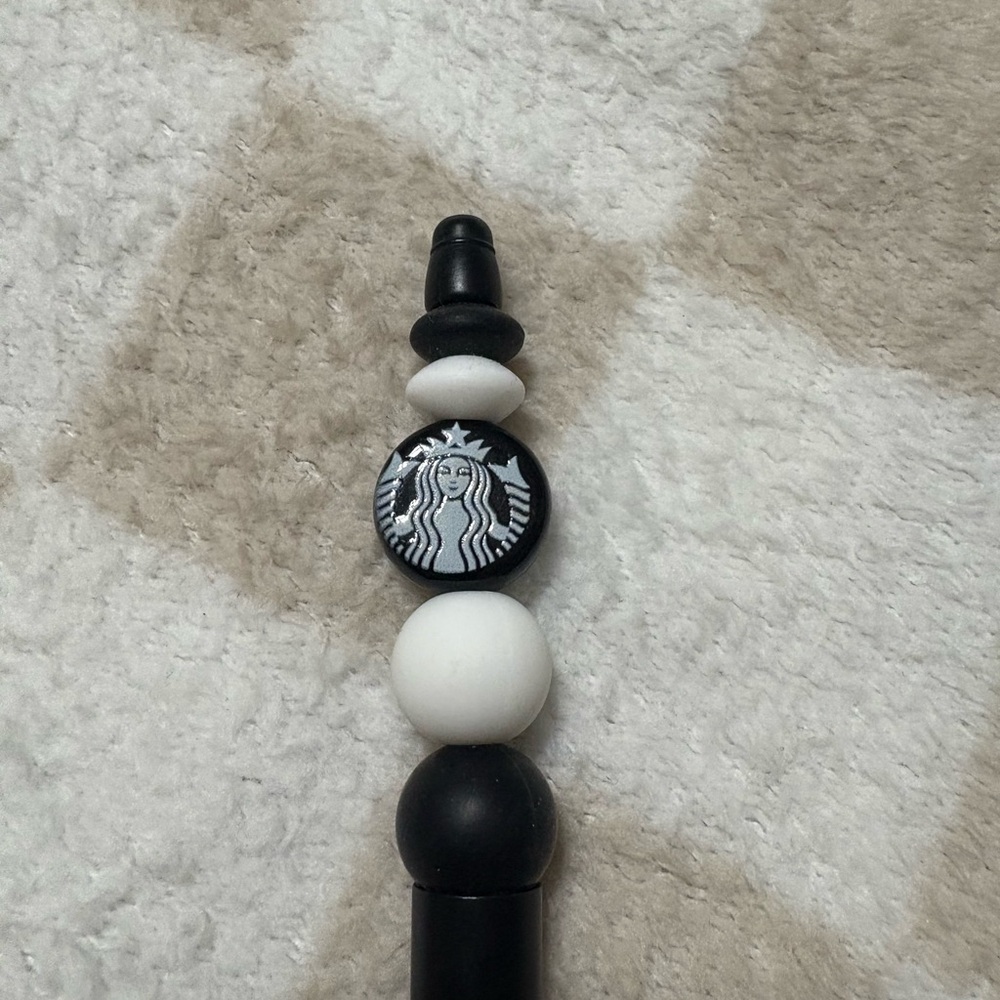 Starbucks Monochrome Beaded Charm